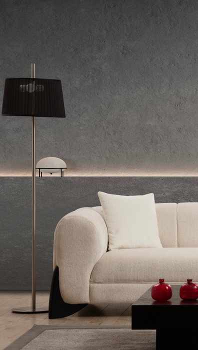 Atelier Del Sofa Sofá 3 Plazas Blanco Confortable y Elegante 248 cm